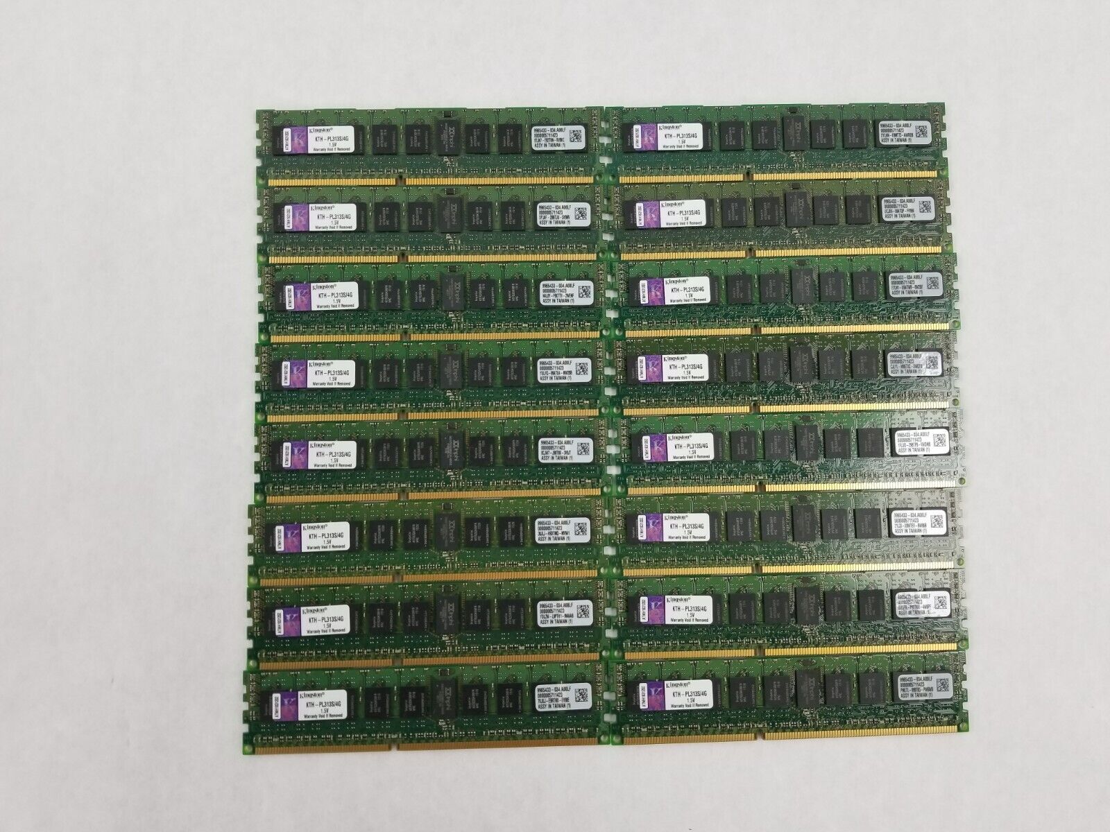 64GB Kit (16x 4GB) Kingston PL313S/4G PC3-10600R Server Memeory RAM