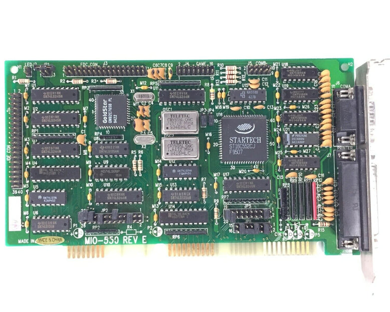StarTech MIO-550 Rev E 16-Bit ISA Card ST16C552CJ