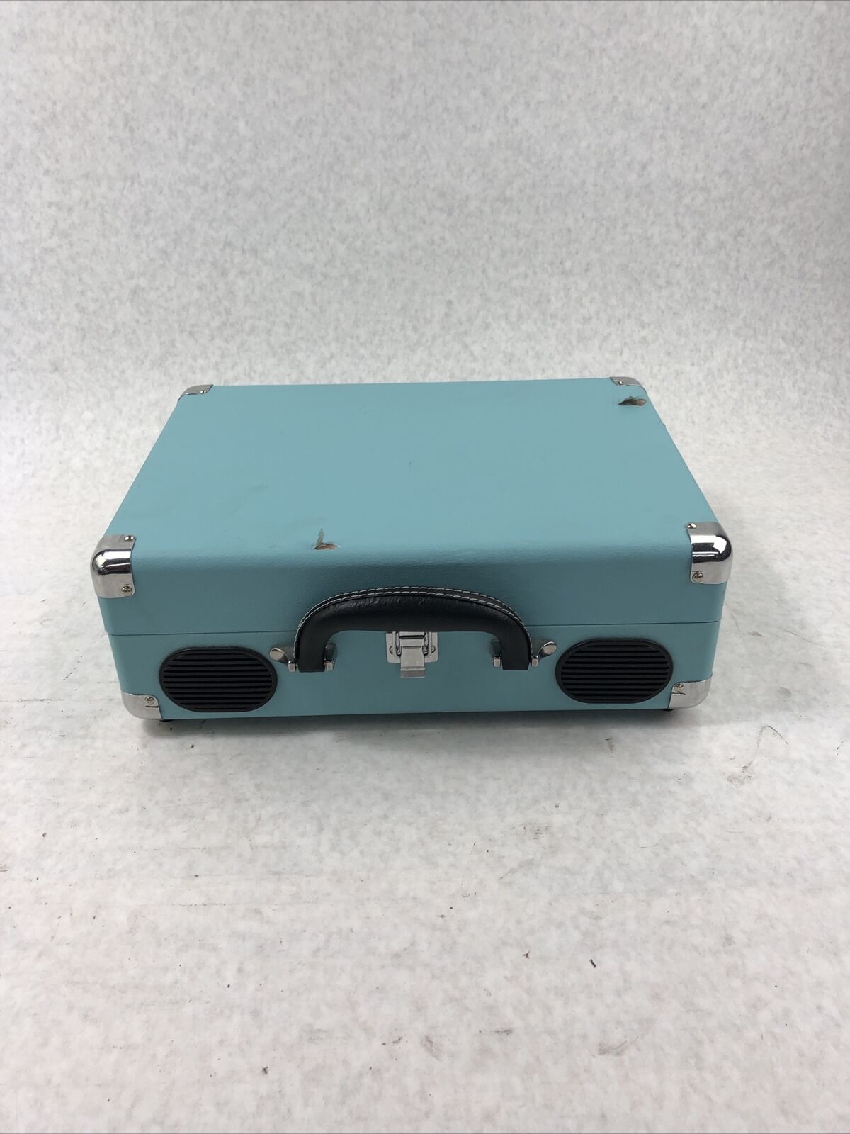 1 By One Vintage Turntable Turquoise Blue - No Power Adapter Included