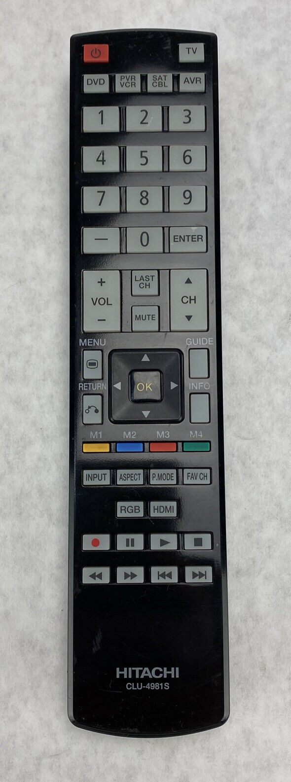 Hitachi CLU-4981S Original OEM Multipurpose Remote Control