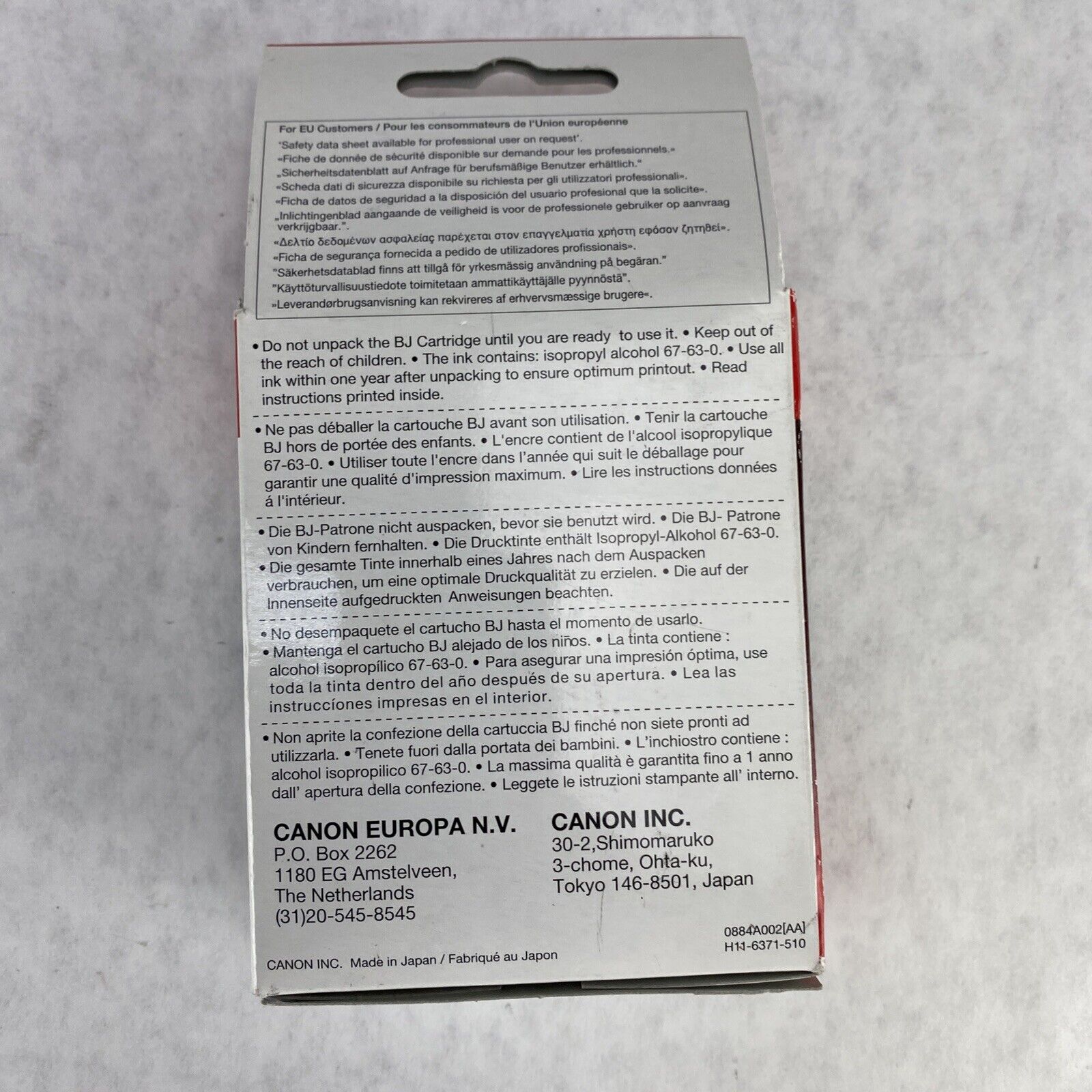 Canon BX-3 Genuine Black BJ Fax Inkjet Cartridge FAX-B100 B110 B820 B150 B155