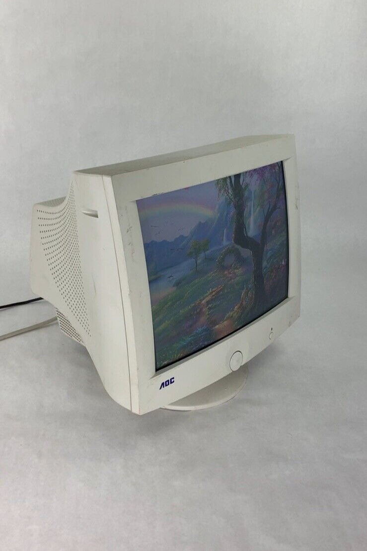 AOC 9GLRS 17.4" Vintage CRT Computer VGA Monitor Retro Gaming Tested