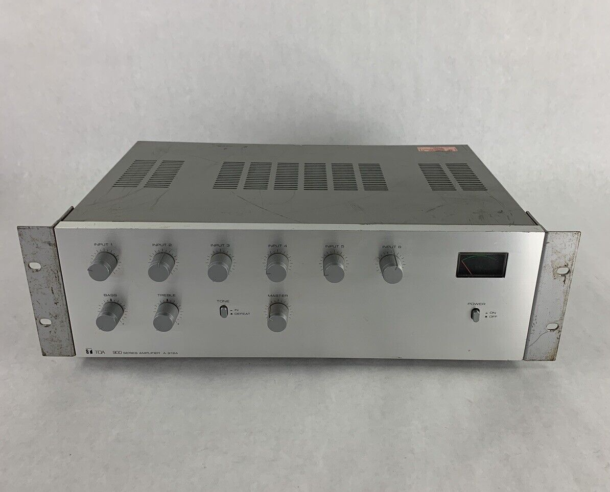 TOA A-912A 900 Series Mixer/Amplifier Missing Modular Cards Tested