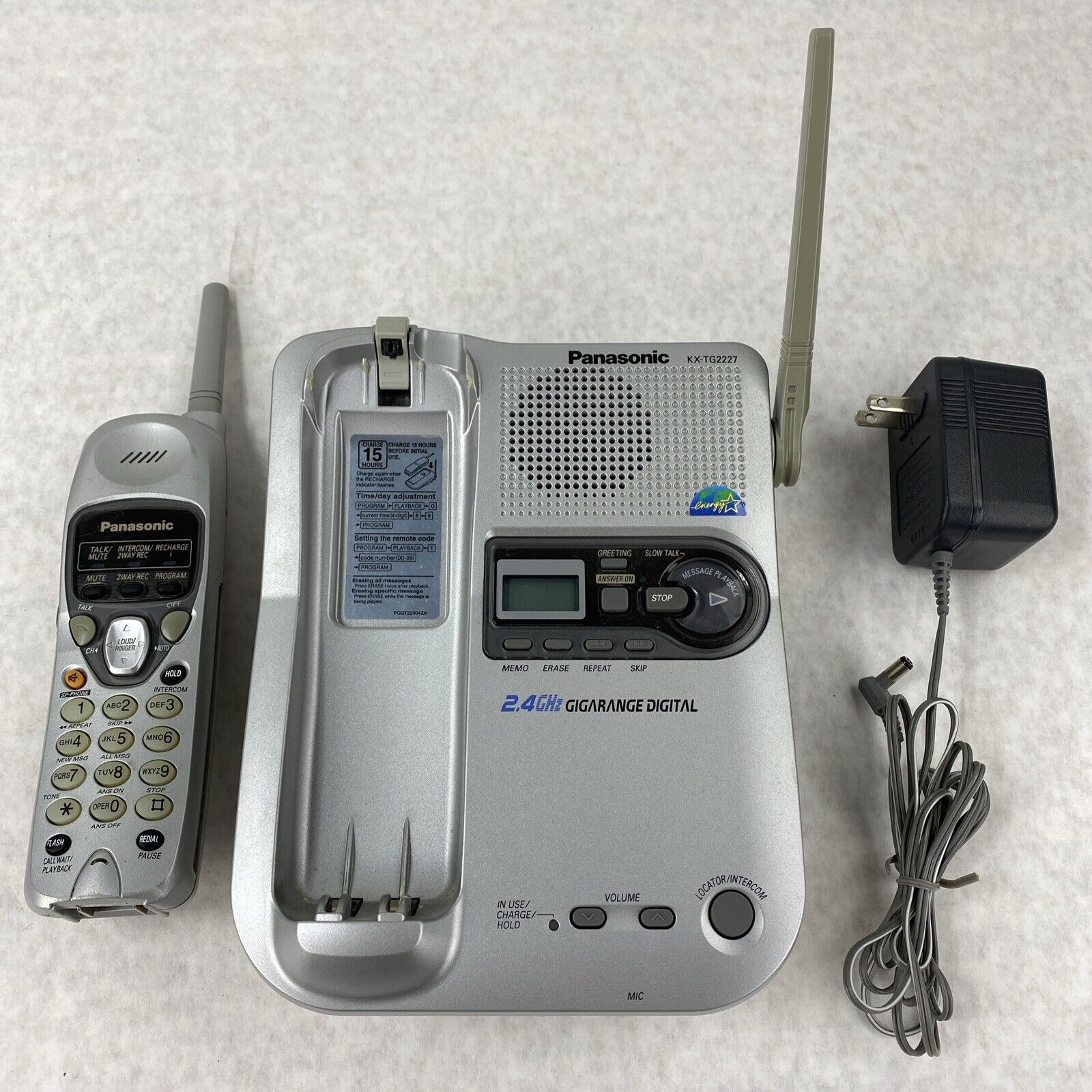 Panasonic KX-TG2227 2.4 GHz Cordless Phone w/ Digital Answering System