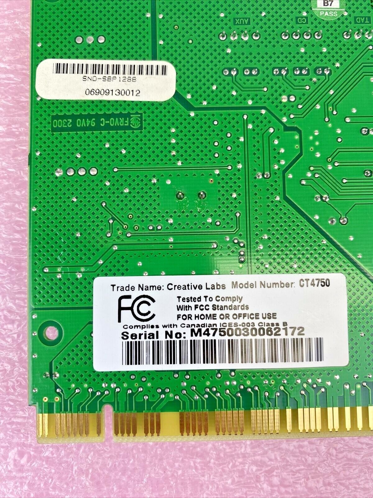 Creative CT4750 Sound Blaster PCI sound card with gameport