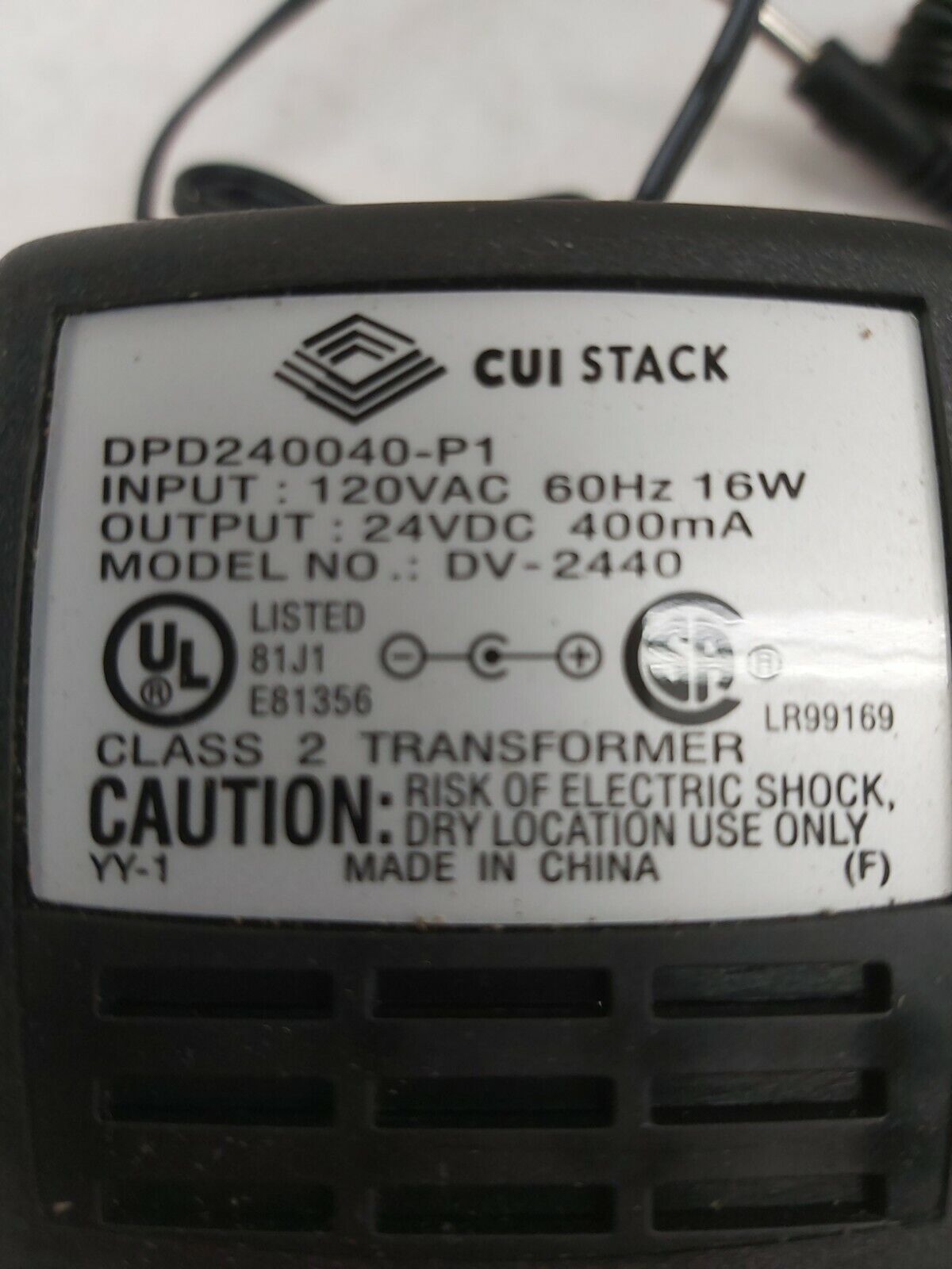 CUI STACK  DPD240040-P1 Qty of 3 per Lot Model  DV2440 DKT521ND