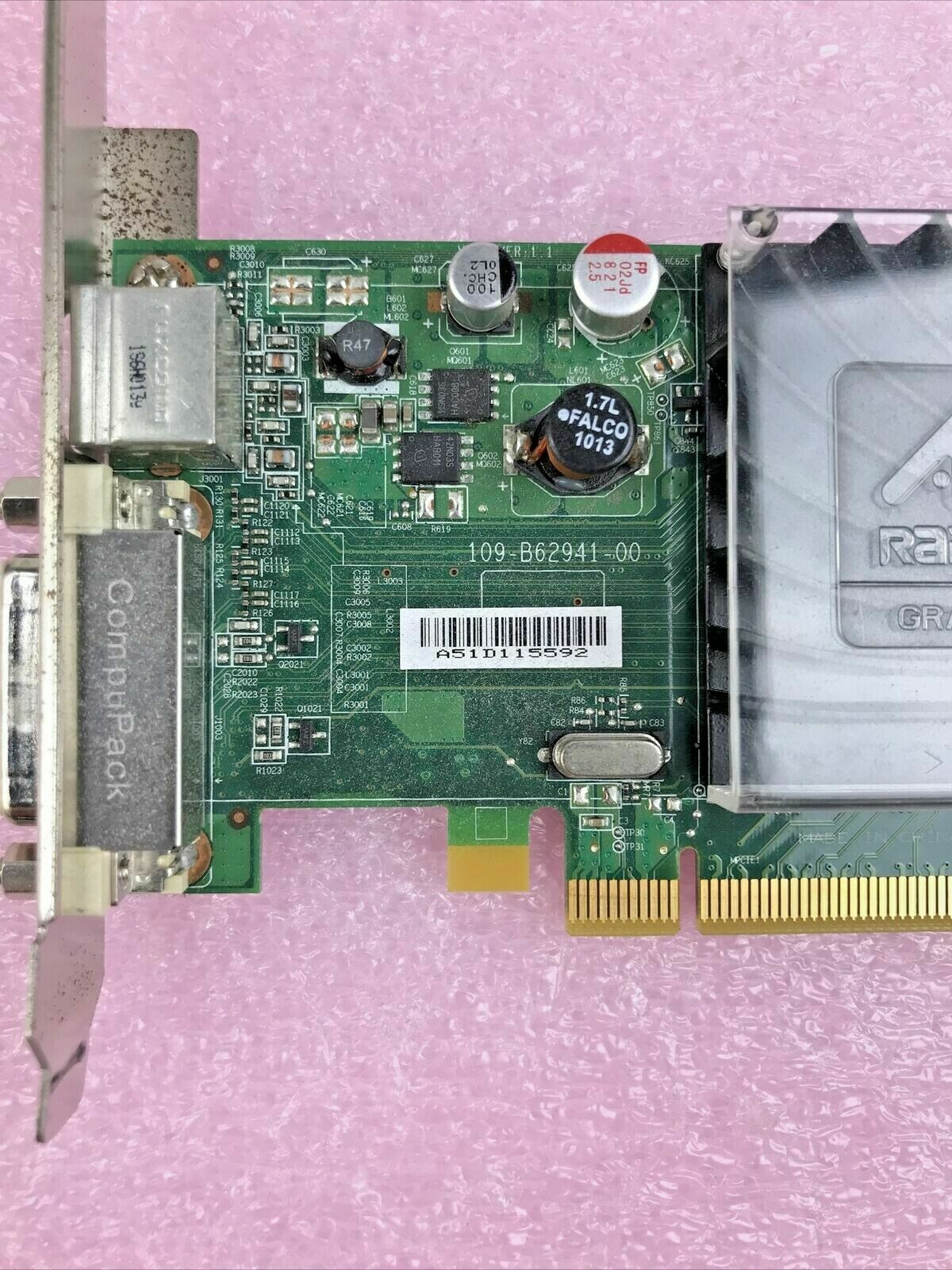 ATI 102B6290200 000004 Radeon 256MB DMS59 full profile PCIe graphics card Lot(5)