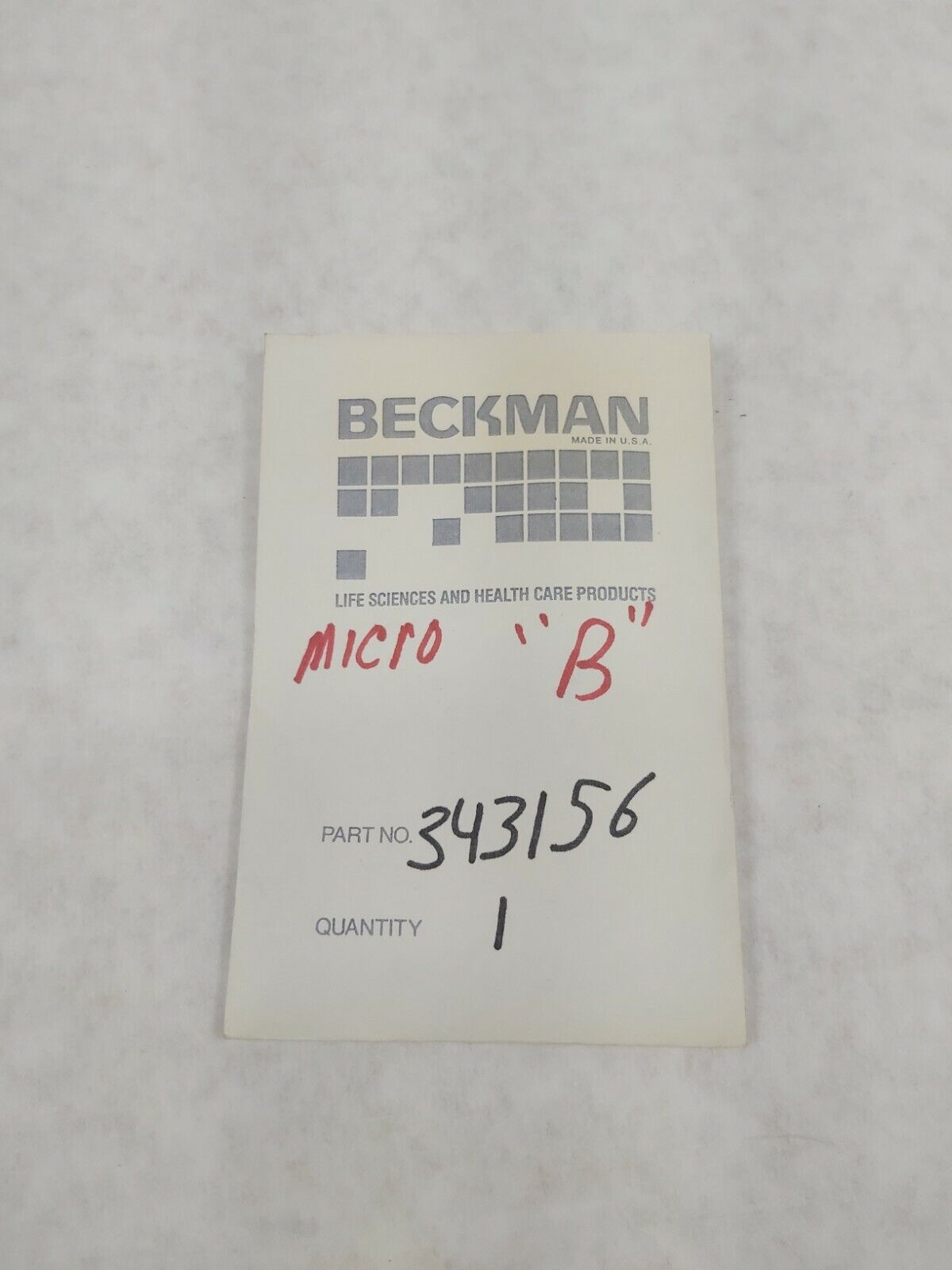 Beckman 343156 Brushes For Microfuge "B" Centrifuge