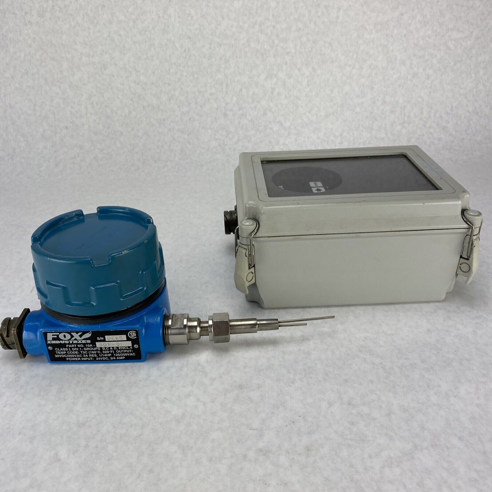Fox Industries 10A-30P-D1 Thermal Gas Mass Flowmeter Untested