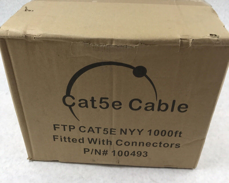 FTP Cat5e Lan Cable 1000ft Black P/N 100493