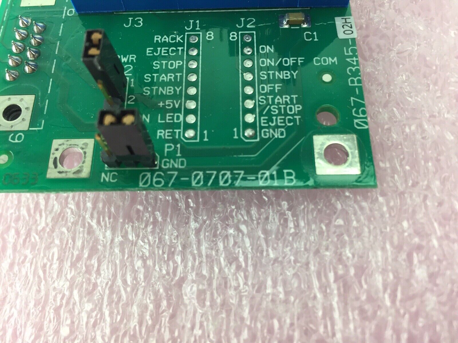 Bayer Switch Panel ID Reader Interface Assy Board 067-B345-02H