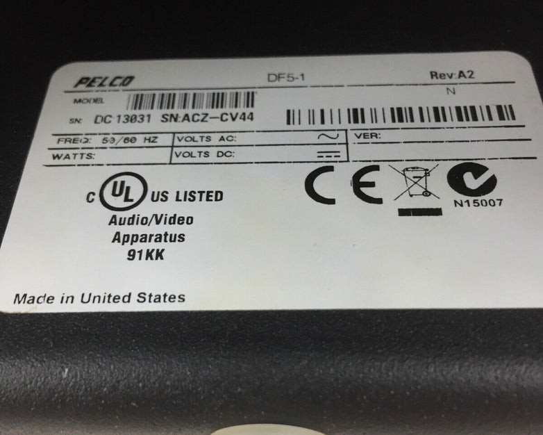 Pelco DF5-1 Fixed In-Ceiling Housing with Tinted Dome
