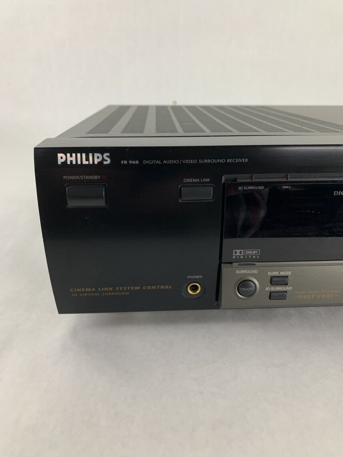 Philips FR968/17 Receiver Digital Audio Video 100W 5.1-Ch Surround Stereo Tested