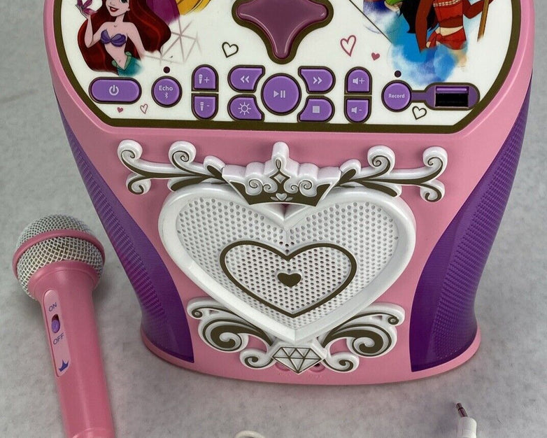 Ekids Di-554DPEXv1 Courage Rocks Disney Princess Karaoke Microphone Amp