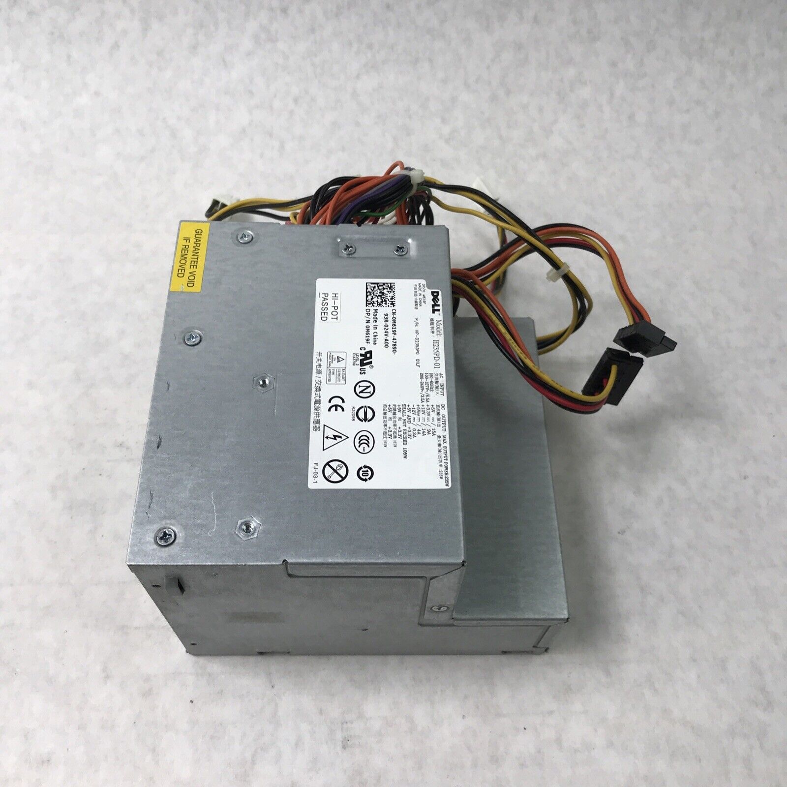 Dell H235PD-01 60Hz 240V Power Supply 0M619F (Tested and Working