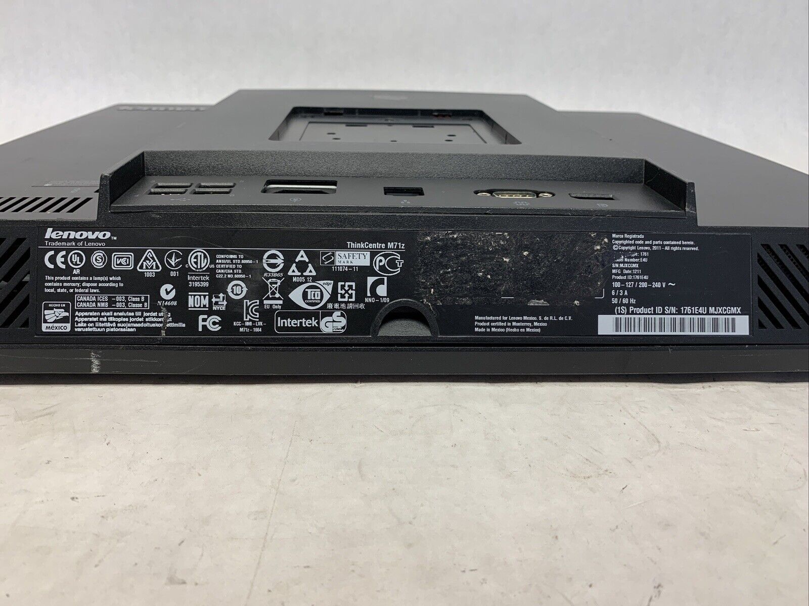 Lenovo ThinkCentre M71z AIO Intel Core i5-2400 3.1GHz 4GB RAM No HDDOSStand