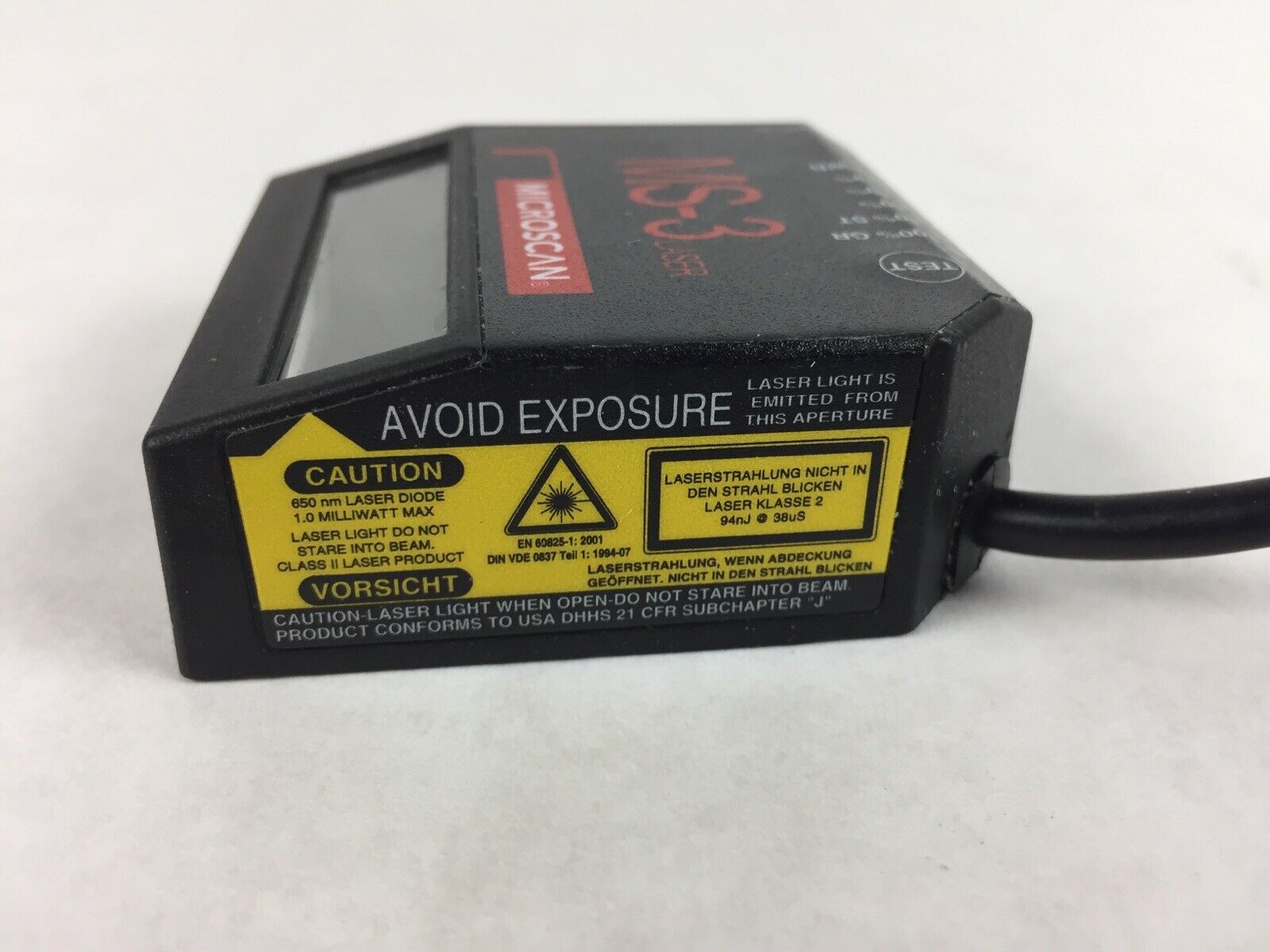 Microscan MS-3 Laser Barcode Scanner Reader FIS-0003-0160G