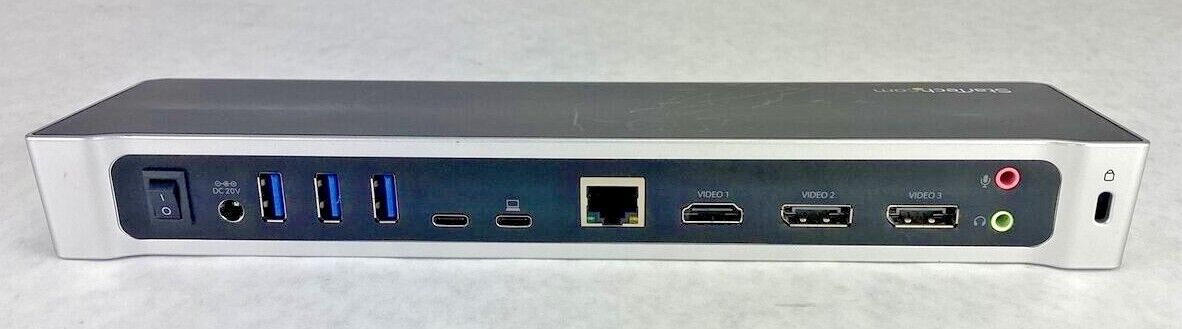 StarTech DK30CH2DPPD USB-C HDMI Dual DisplayPort USB3.0 Laptop Docking Station