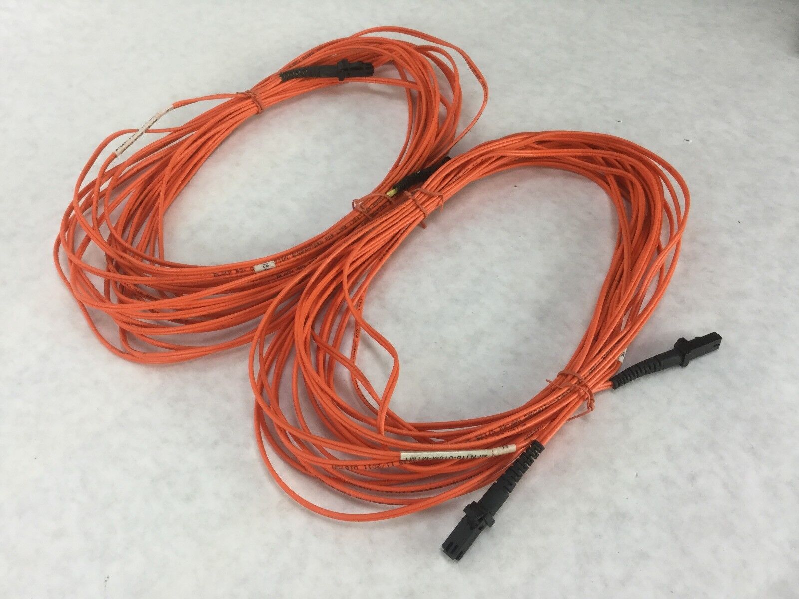 Black Box EFN110-010M-MTMT, Multimode Fiber Patch Cable, E223839, Lot of 2