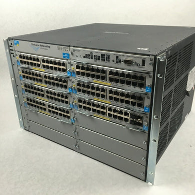 HP J8726A w/ 6 J8702A Modules + J8698A ProCurve Switch 5412 + J8705A Gig-T
