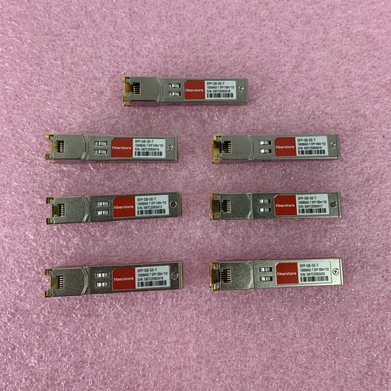 Lot of 8 Fiberstore SFP-GB-GE-T 1000BASE-T 1GT SFP Transceiver 100m