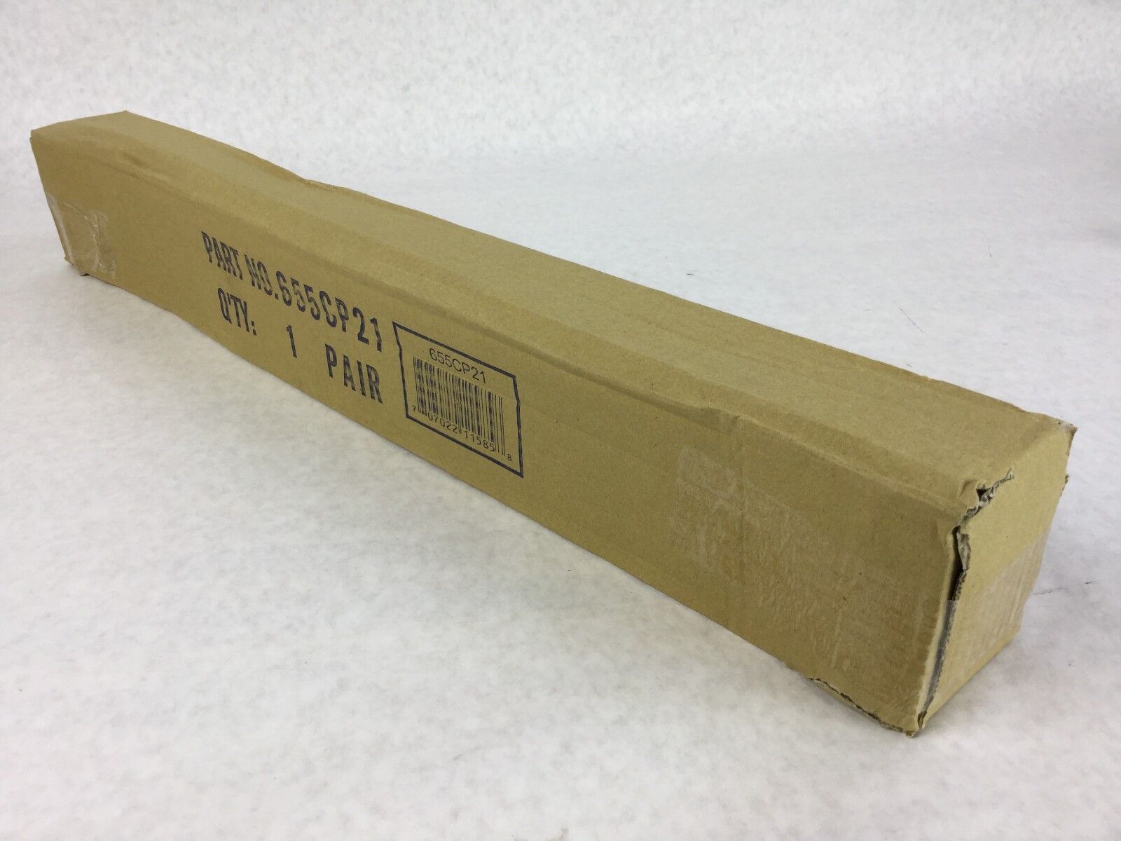 NEXEL Chrome Shelving Bar for Wired Shelving,1 Pair, 655CP21,w/4 Shelf Clips,NEW