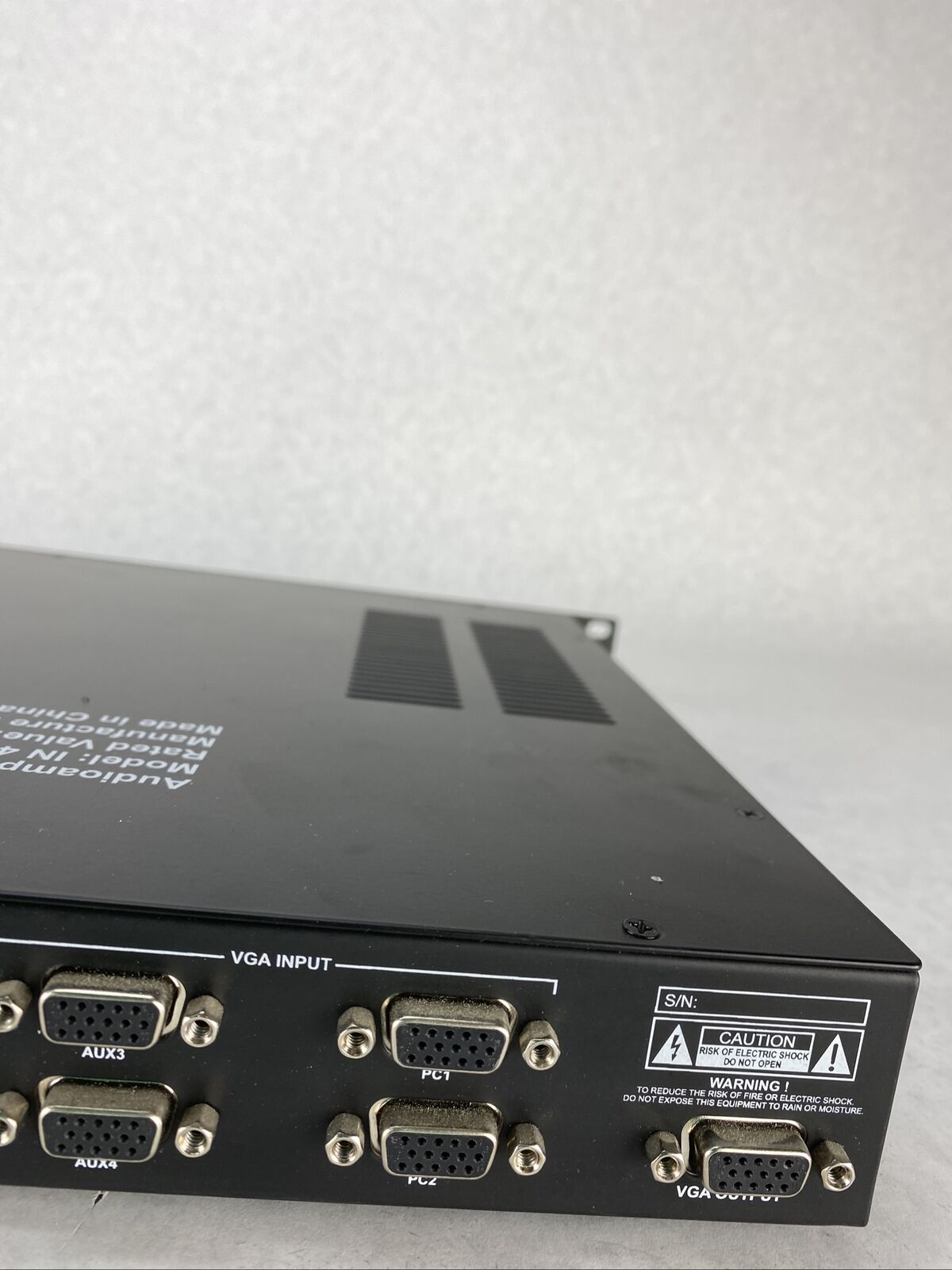 AMAV IN400 Australian Monitor Audio Amplifier NEEDS REPAIR