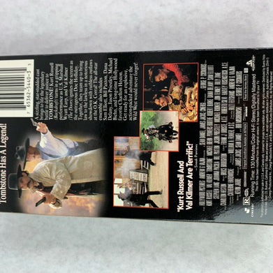 Vintage Classic Tombstone 1994 VHS Tape Movie Kurt Russell Val Kilmer