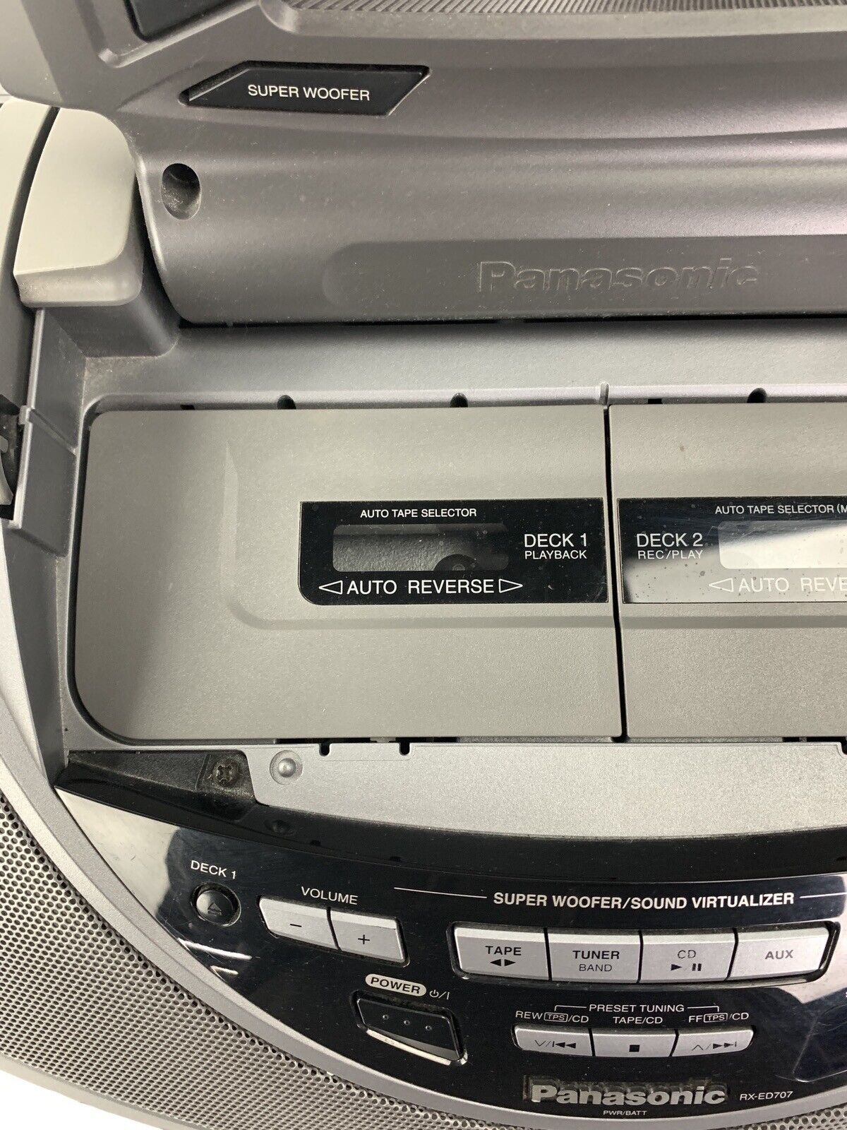 Panasonic RX-ED707 Radio Double Cassette Recorder CD