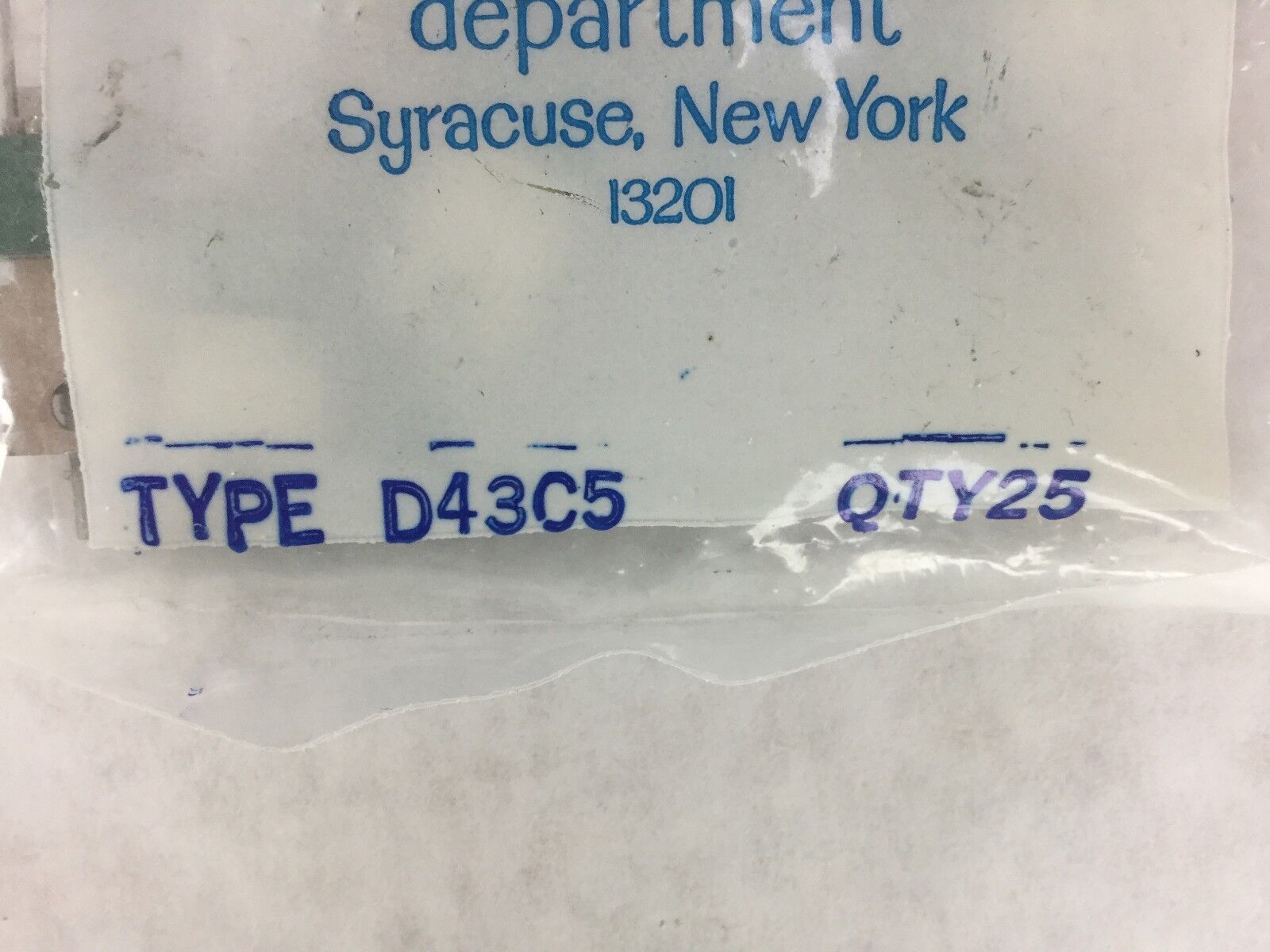 GE General Electric D43C5 Silicon Transistors, Lot of 25, NEW Sealed