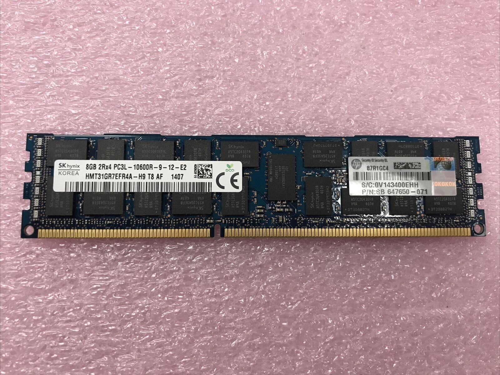 Hynix 16GB Kit 2x8GB 2Rx4 PC3L-10600R-9-12-E2 Ram HMT31GR7EFR4A-H9