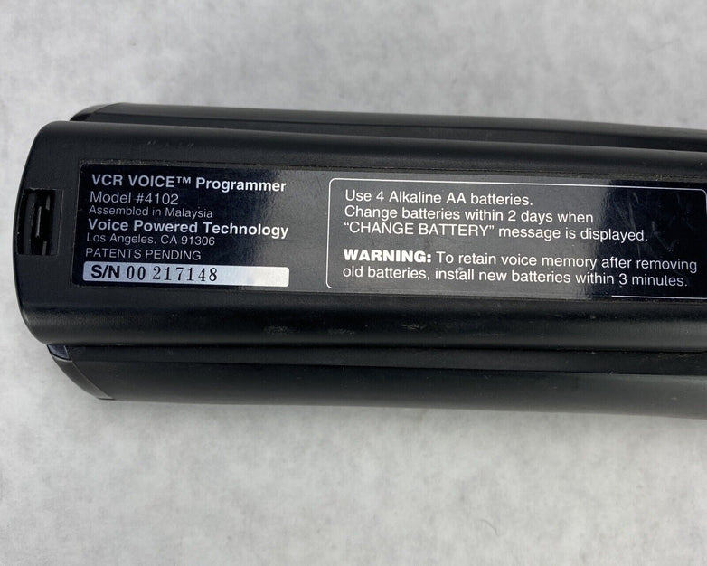 VCR VOICE 4102 Programmer Remote Control TESTED