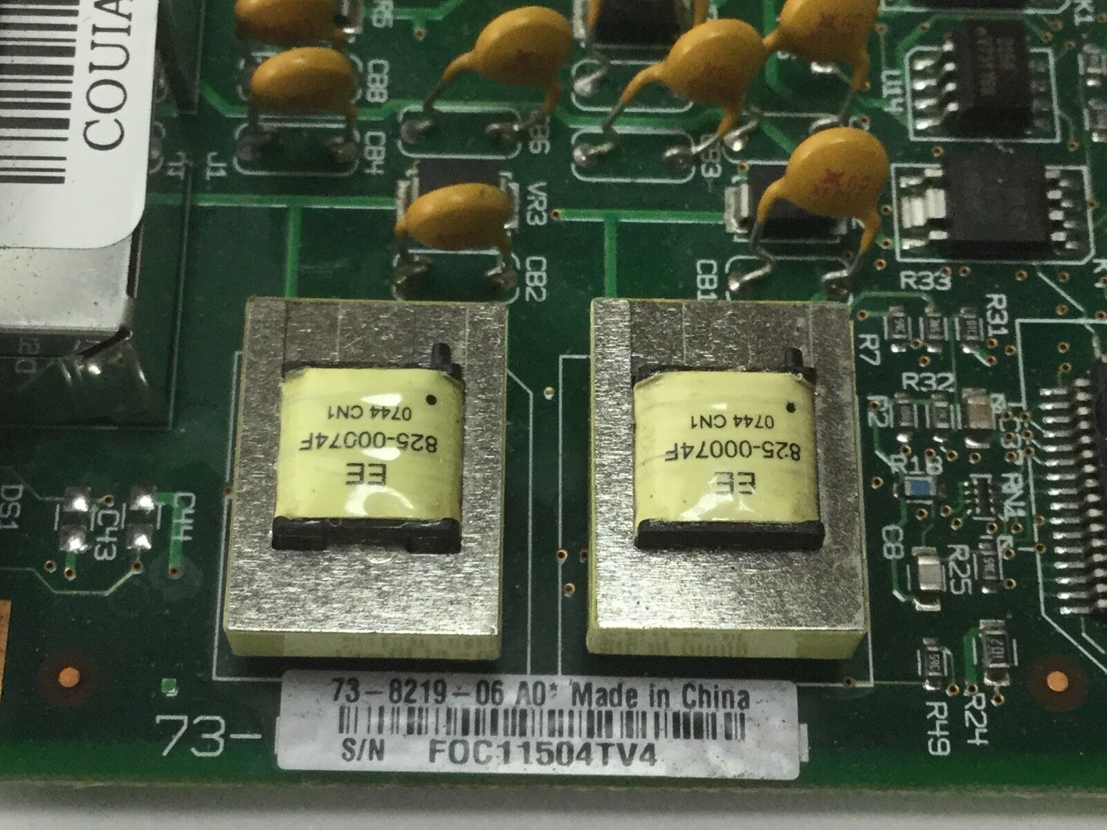Cisco 73-8219-06 2-Port Voice Interface Card Router