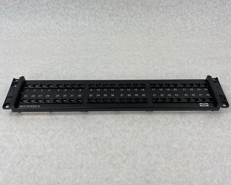 Hubbell P6E48U 2U 48-Port Nextspeed 6 Universal Patch Panel