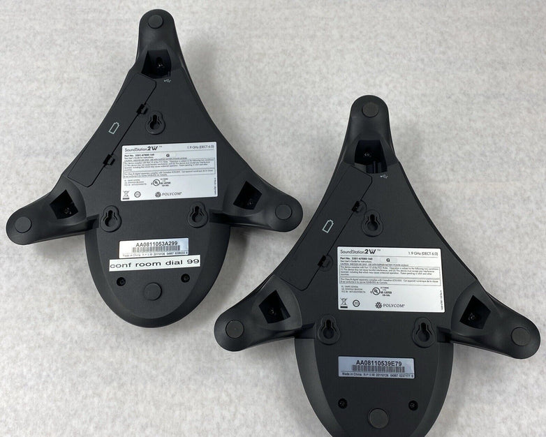 Lot of 2 Polycom SoundStation 2201-67880-160 2W 1.9GHz Speaker Conference Phone