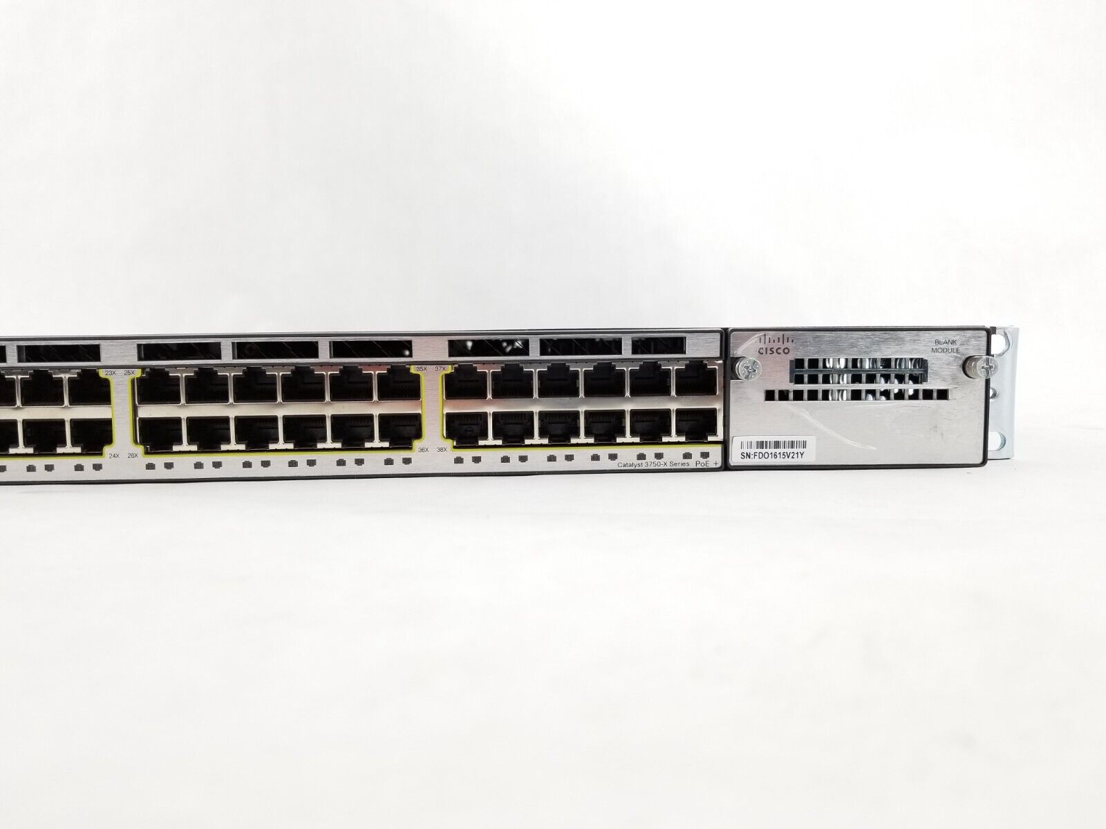 Cisco WS-C3750X-48P-L 48-Port PoE+ Gigabit Switch