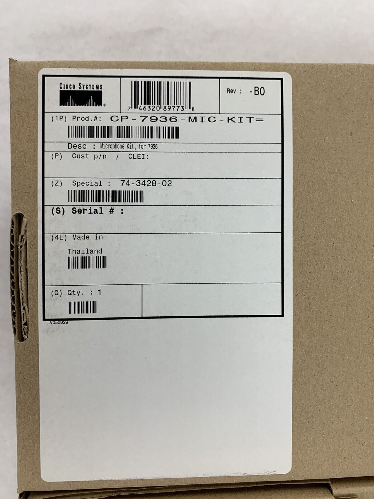 2 pairs of Cisco 7936IP EX-Mics Kit CP-7936-MIC-KIT 74-3428-02