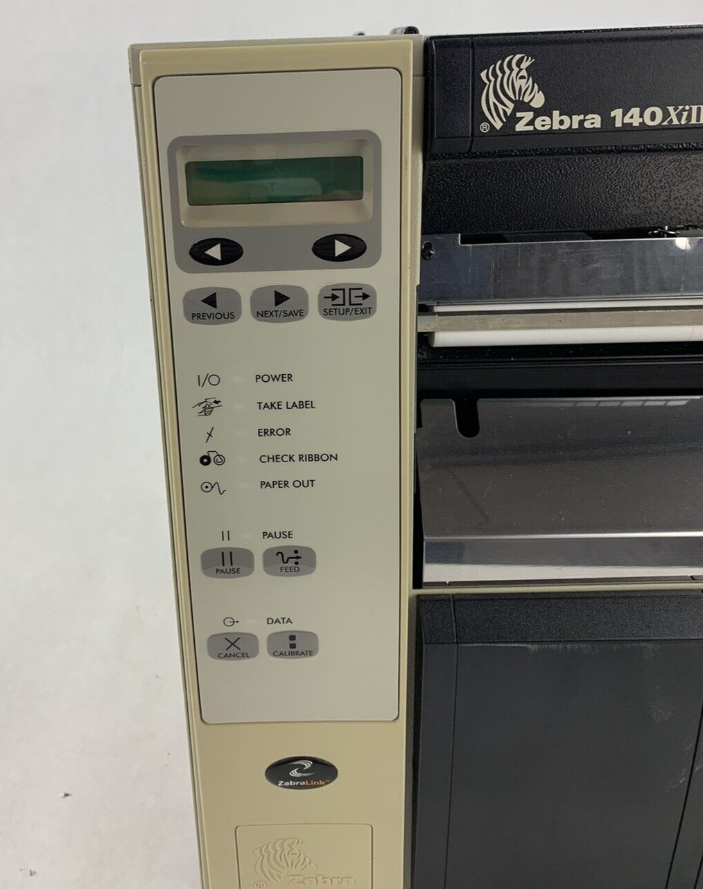 Zebra 140Xi III Label Ribbon and Thermal Printer Broken Window - For Parts
