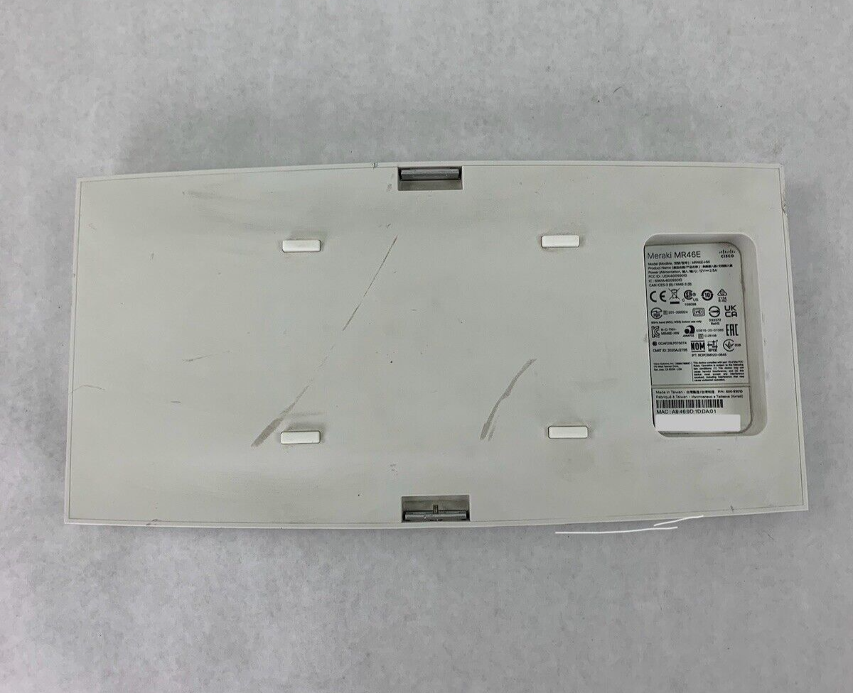 Cisco Meraki MR46E-HW Cloud Managed Wireless Access Point Unclaimed Tested