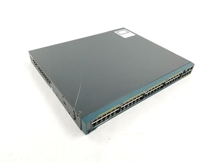 Cisco WS-C2960S-F48LPS-L Switch 48 Port Fast Ethernet PoE+ 4x Gigabit SFP