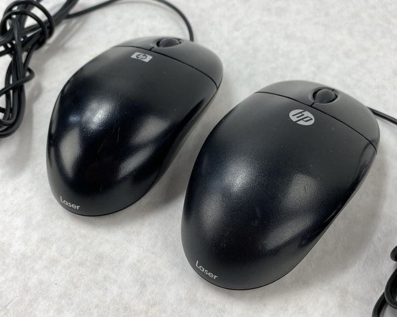 Lot of 2 HP 458407-002 USB 2-Button Optical Laser Sensor Mouse Black M-UAL-96