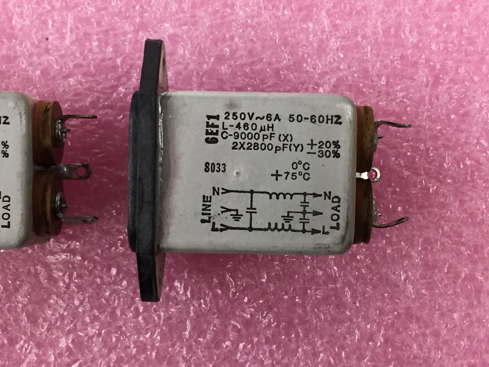 Corcom 560-7 550-1 625 0/075/21 Power Plug Lot of 2