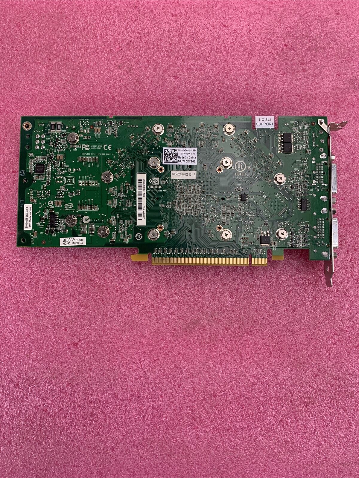Nvidia Quadro FX 3700 512MB Graphics Vard KY246 PCIe