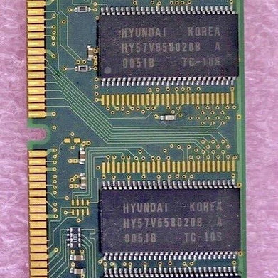 128MB Hyundai HYM7V651601 BTFG-10S BA-A PC100U-322-620 CL3 SDRAM memory