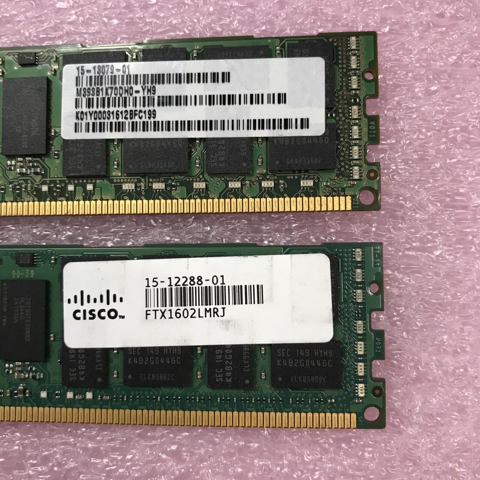Samsung 16GB Kit 2x8GB 2Rx4 PC3L-1600R Desktop Ram M393B1K70DH0