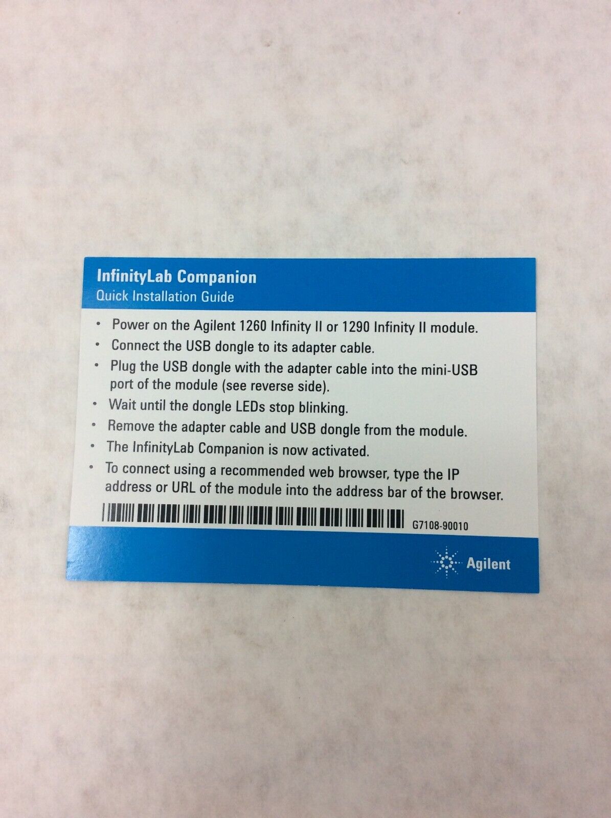 Agilent 1260 1290 Infinity Lab Companion G1708AA CmStick USB Dongle
