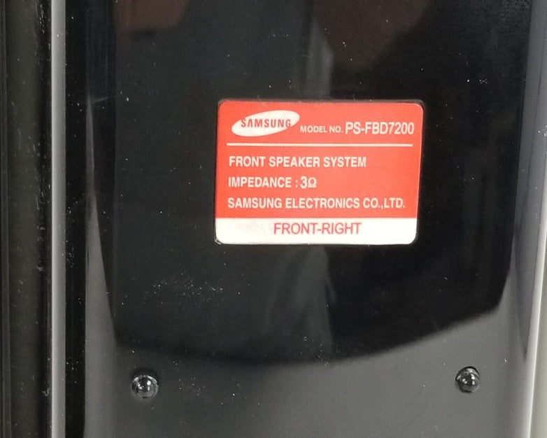 Samsung PS-WBD7200 Subwoofer and PS-FBD7200 Front Right and Left Speaker
