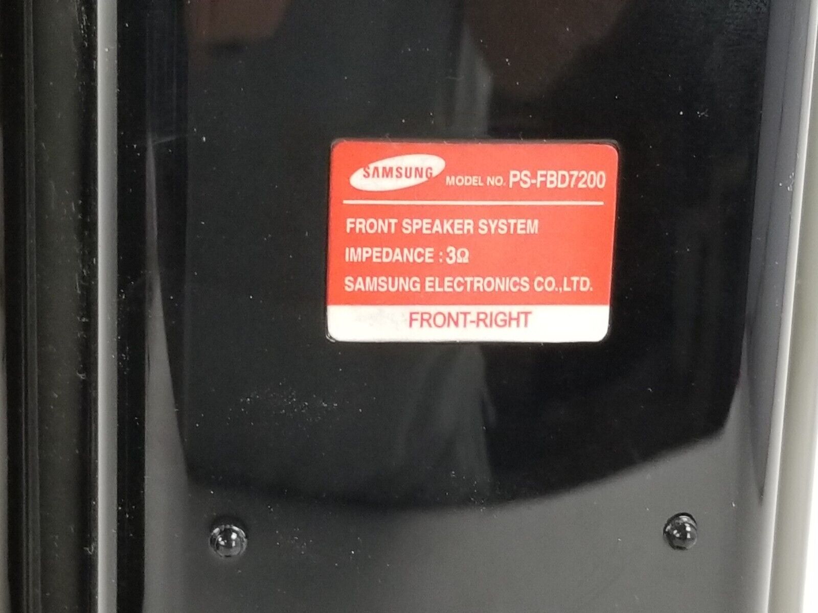 Samsung PS-WBD7200 Subwoofer and PS-FBD7200 Front Right and Left Speaker