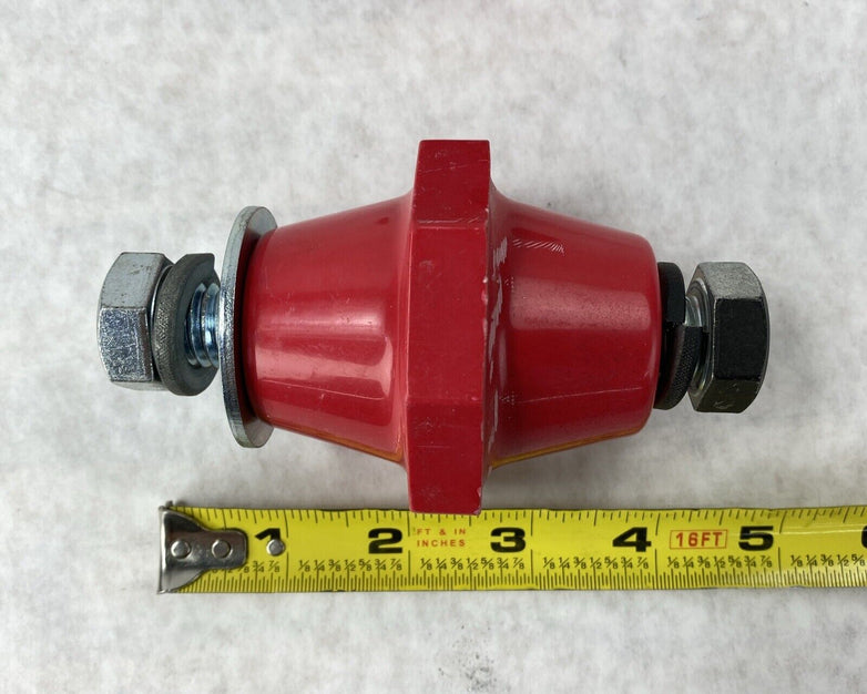Lot( 2 ) 5/8 16mm Female Red Insulator for Bus Bar