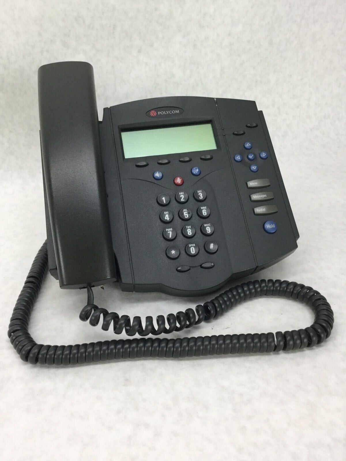 POLYCOM SoundPoint IP 430 SIP Includes Back Stand Plate  Tested WORKS